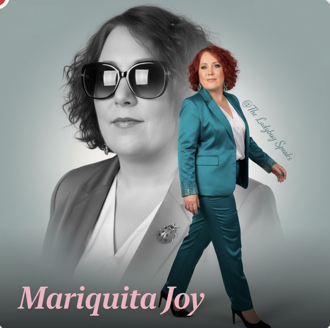 Mariquita Joy — author of 70+ books on Amazon Mariquita Joy The Ladybug — author photo, prolific Amazon author of over 70 books on AI, faith, women in the workforce, and special-needs parenting